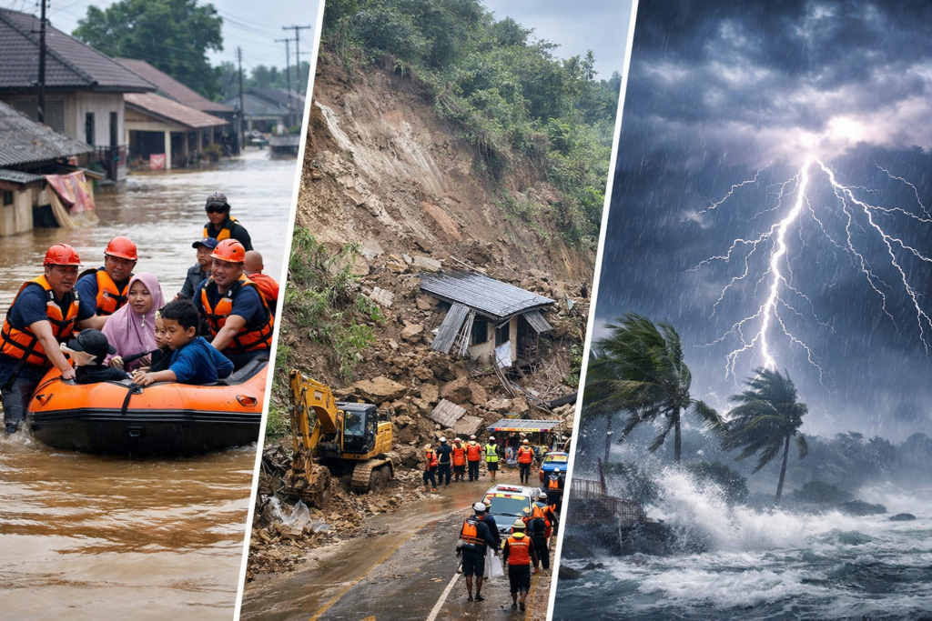 Bencana Hari Ini: Banjir, Longsor, dan Cuaca Ekstrem Melanda Sejumlah Wilayah Indonesia