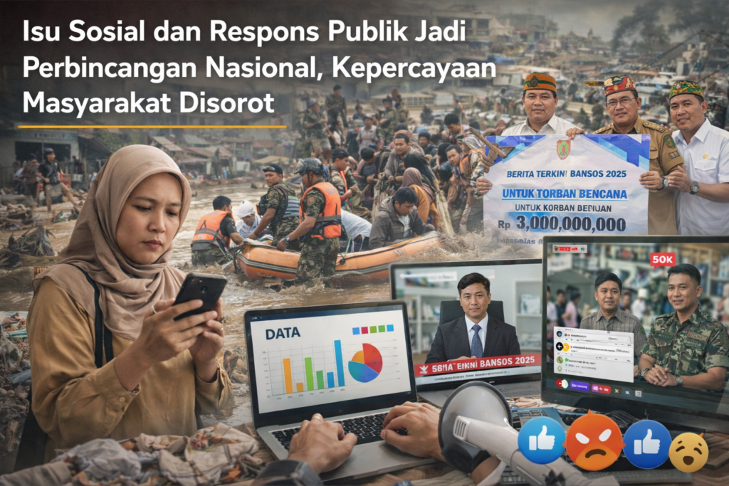 Isu Sosial dan Respons Publik Jadi Perbincangan Nasional, Kepercayaan Masyarakat Disorot