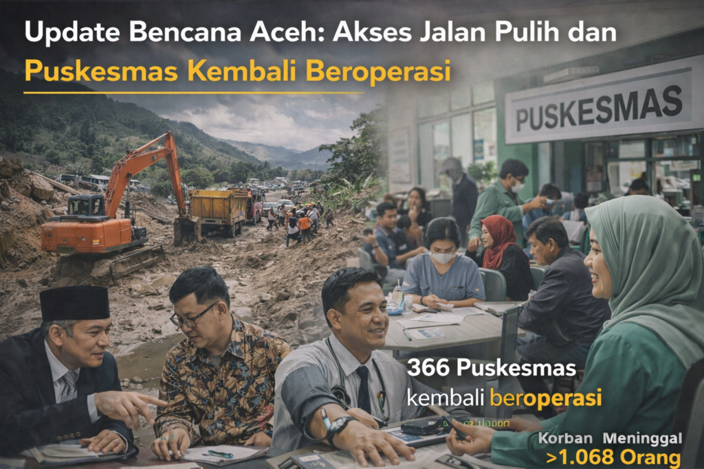 Update Bencana Aceh: Akses Jalan Pulih dan Puskesmas Kembali Beroperasi