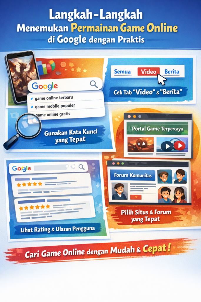 Langkah-Langkah Menemukan Permainan Game Online di Google dengan Praktis
