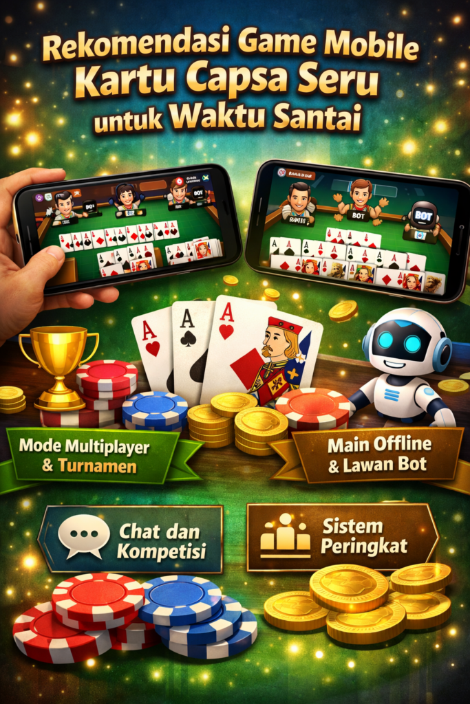Rekomendasi Game Mobile Kartu Capsa Seru untuk Waktu Santai